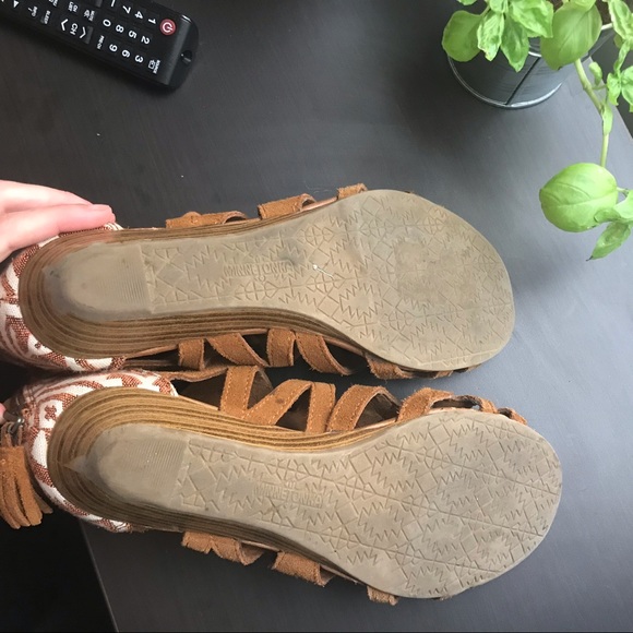 Leather MINNETONKA Sandals - Picture 5 of 6